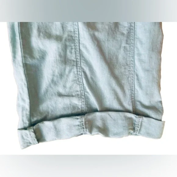 Zara Limited Edition Wide Linen Blend Cargo Jumpsuit. Size M - Picture 8 of 9